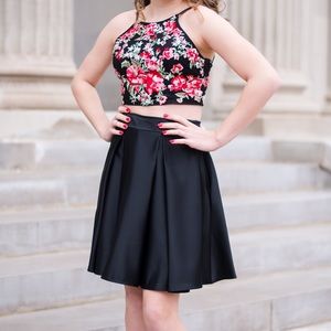 Red/black homecoming/formal dress